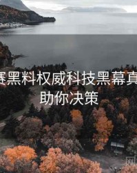 每日大赛黑料权威科技黑幕真相还原，助你决策