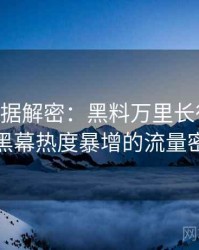 1219. 数据解密：黑料万里长征首页科技黑幕热度暴增的流量密码