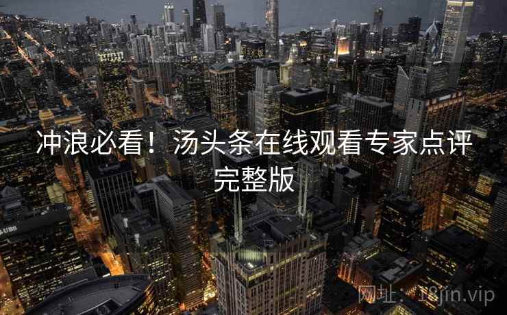 冲浪必看！汤头条在线观看专家点评完整版